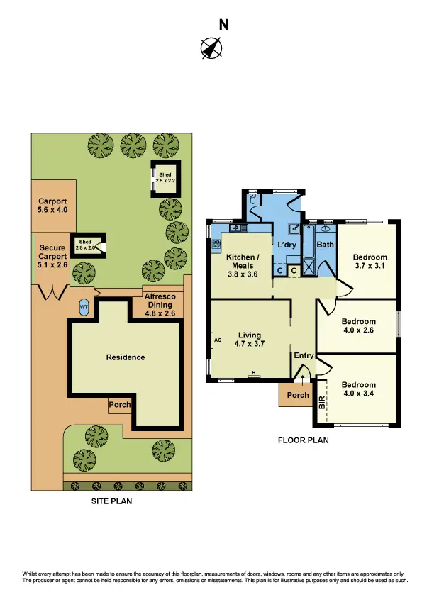 Floorplan of Homely house listing, 84 McIntosh Road, Altona North VIC 3025