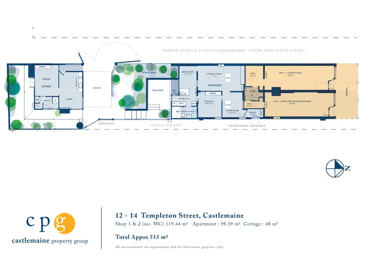 Floorplan of Homely house listing, 12 -14 Templeton, Castlemaine VIC 3450