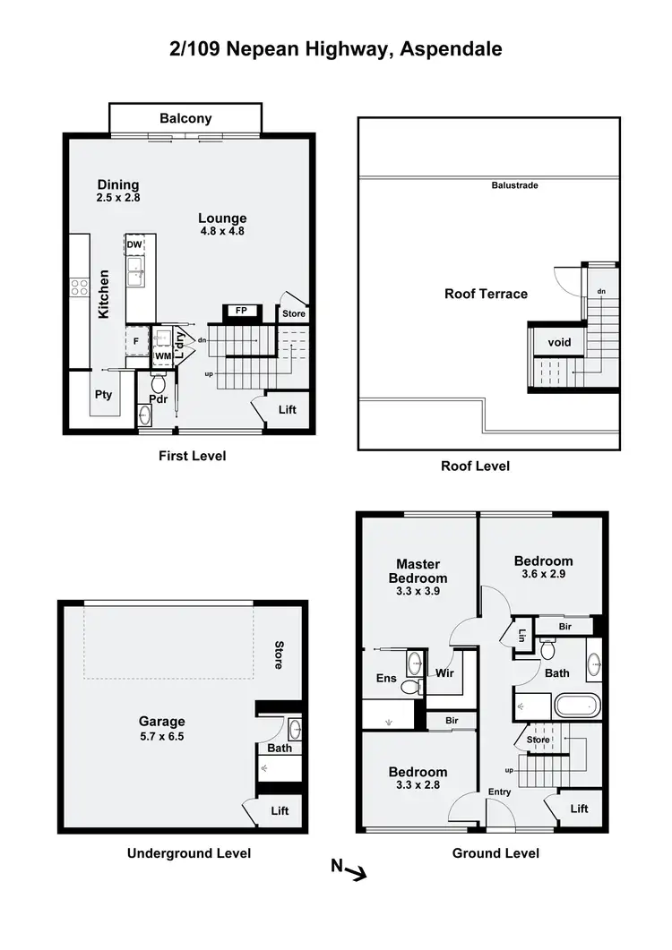 Floorplan of Homely townhouse listing, 2/109 Nepean Highway, Aspendale VIC 3195