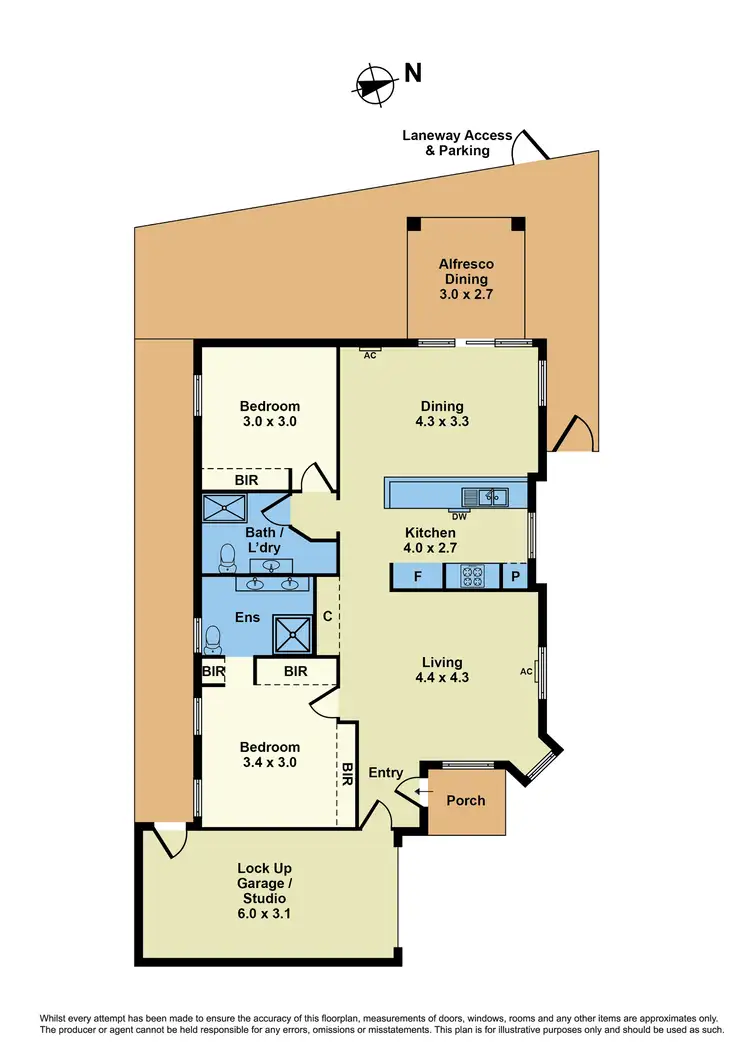 Floorplan of Homely unit listing, 3/5 Roches Terrace, Williamstown VIC 3016