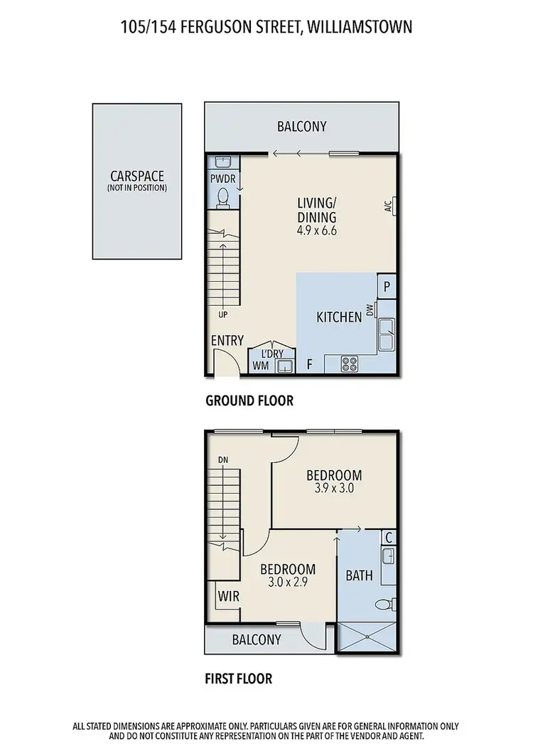 Floorplan of Homely apartment listing, 105/154 Ferguson Street, Williamstown VIC 3016