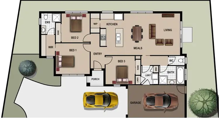 Floorplan of Homely townhouse listing, 9/209 Tinworth Avenue, Mount Clear VIC 3350