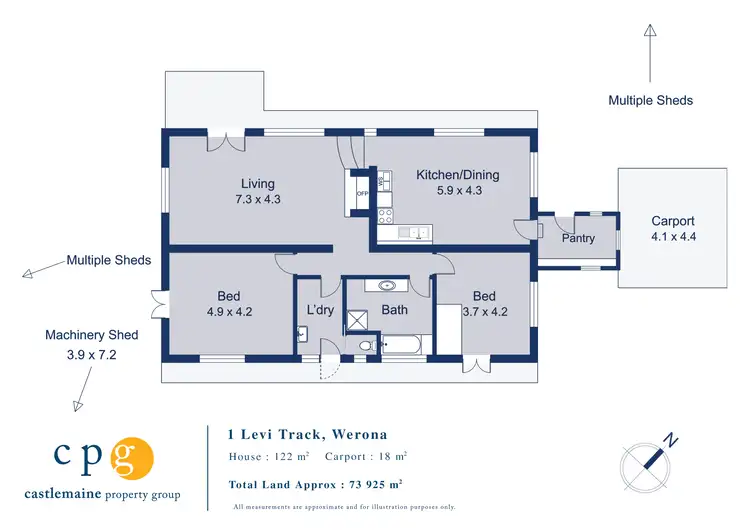 Floorplan of Homely house listing, 1 Levi Track, Werona VIC 3364