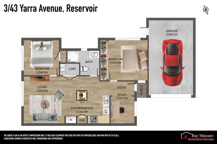 Floorplan of Homely unit listing, 3/43 Yarra Avenue, Reservoir VIC 3073
