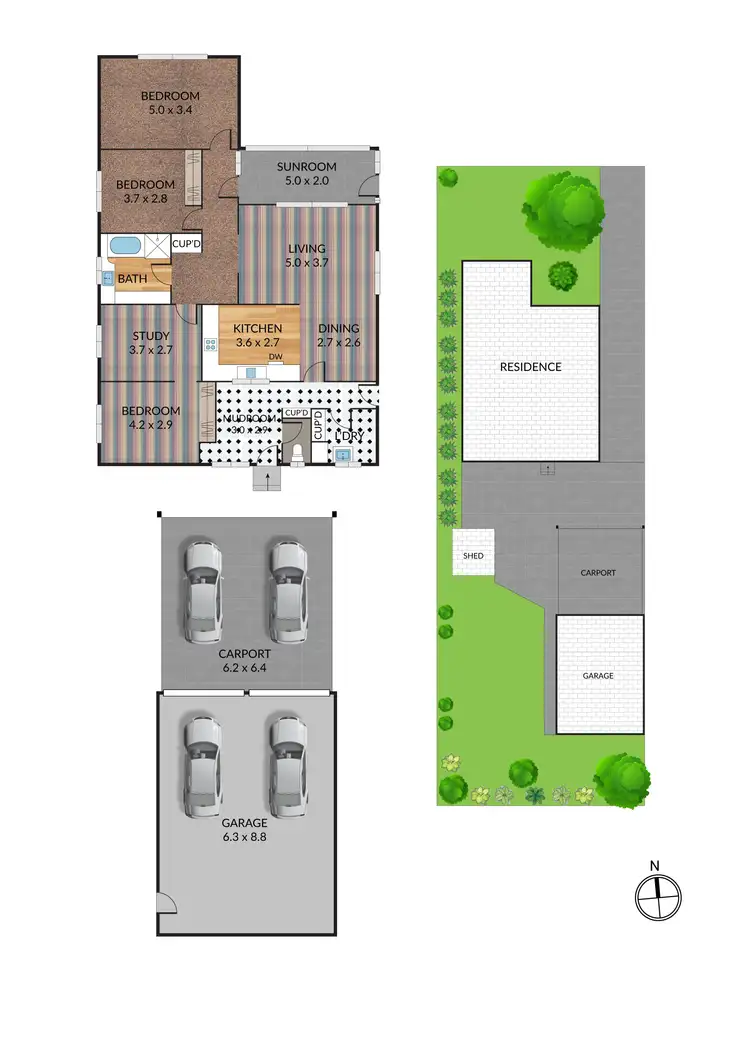 Floorplan of Homely house listing, 11 Edgar Street, Wendouree VIC 3355