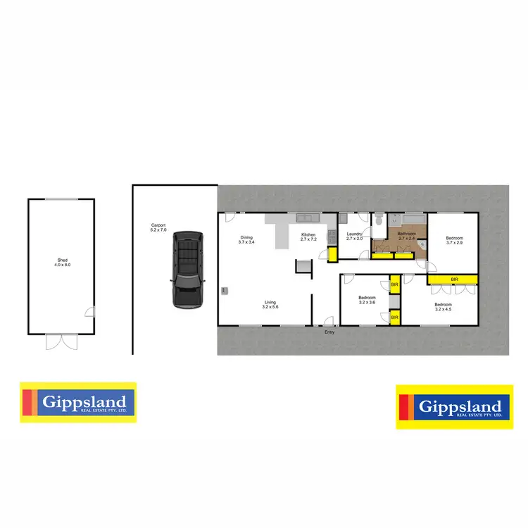 Floorplan of Homely rural property listing, 92 Myrtlebank Road, Sale VIC 3850