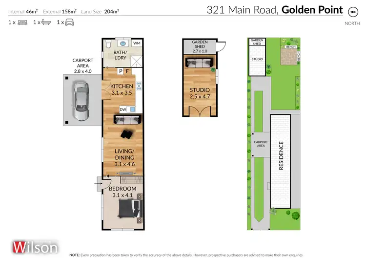Floorplan of Homely house listing, 321 Main Road, Golden Point VIC 3350