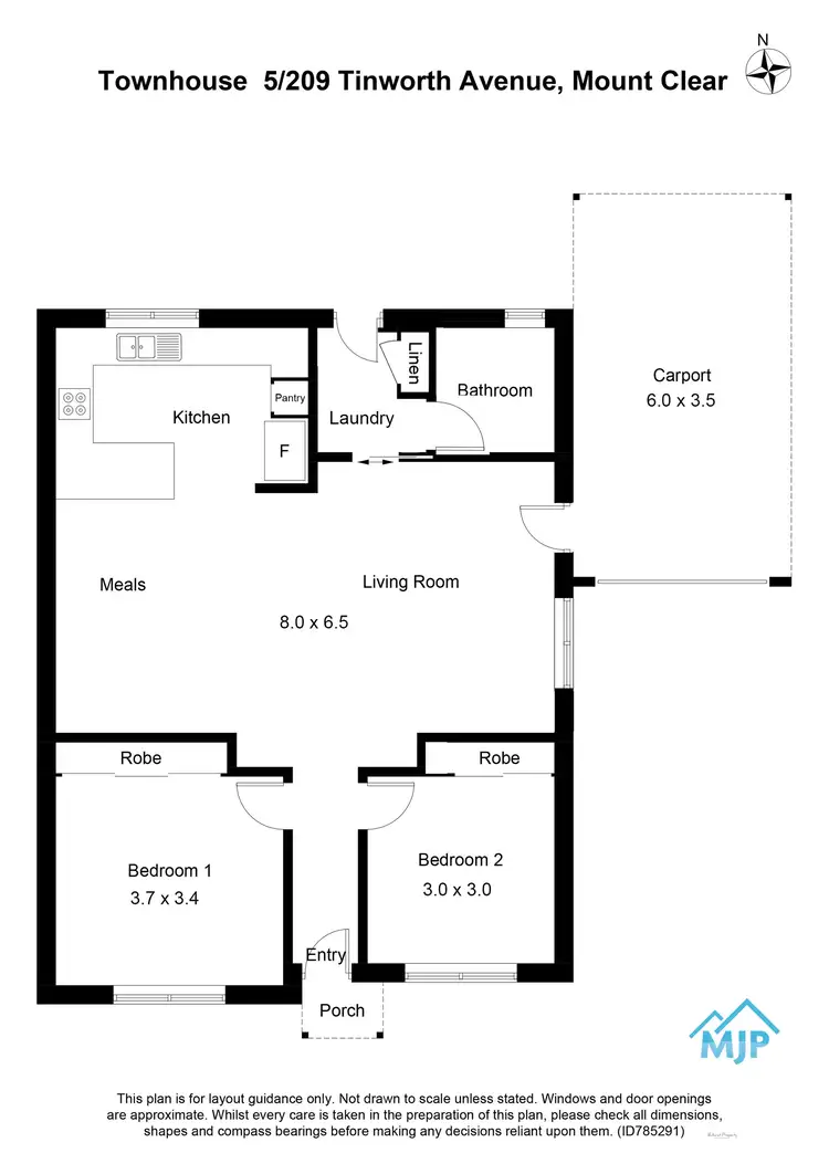 Floorplan of Homely townhouse listing, 5/209 Tinworth Avenue, Mount Clear VIC 3350
