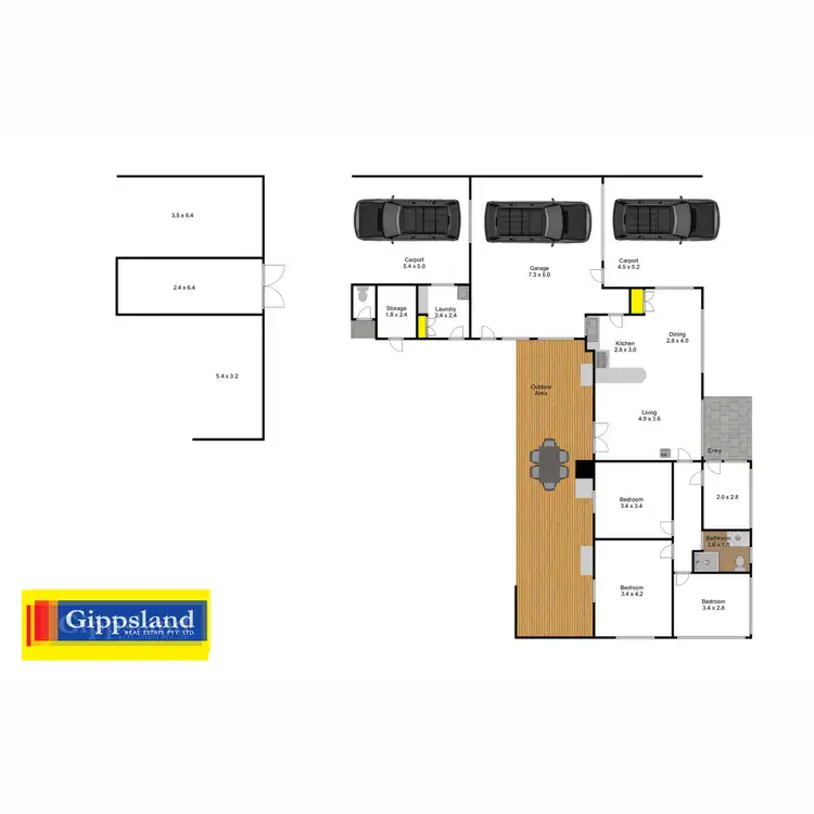 Floorplan of Homely house listing, 5285 Traralgon - Maffra Road, Tinamba VIC 3859