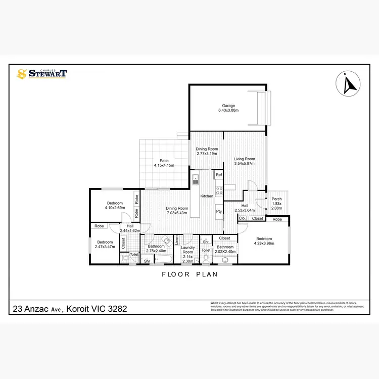 Floorplan of Homely house listing, 23 Anzac Avenue, Koroit VIC 3282