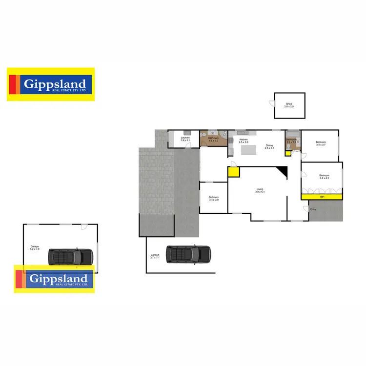 Floorplan of Homely house listing, 34 Powerscourt Street, Maffra VIC 3860