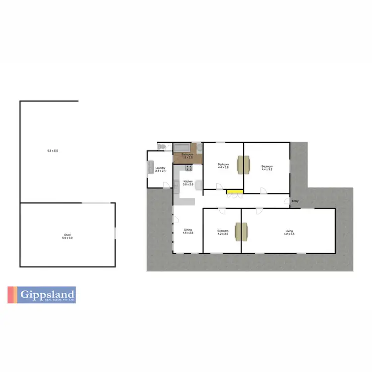 Floorplan of Homely house listing, 17 Avon Street, Briagolong VIC 3860