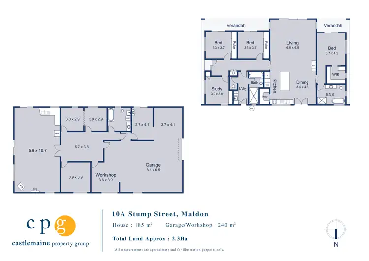 Floorplan of Homely house listing, 10A Stump Street, Maldon VIC 3463