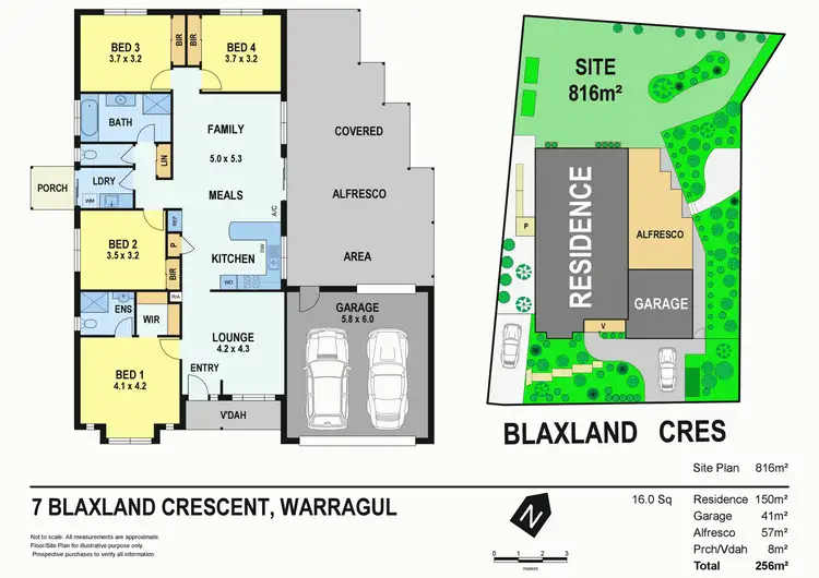Floorplan of Homely house listing, 7 Blaxland Crescent, Warragul VIC 3820