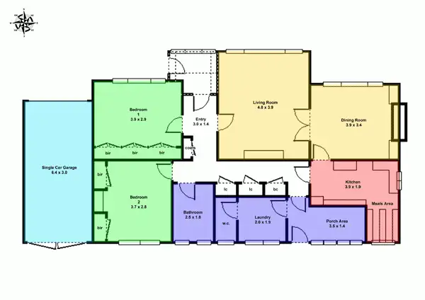 Floorplan of Homely house listing, 1155 Eyre Street, Newington VIC 3350