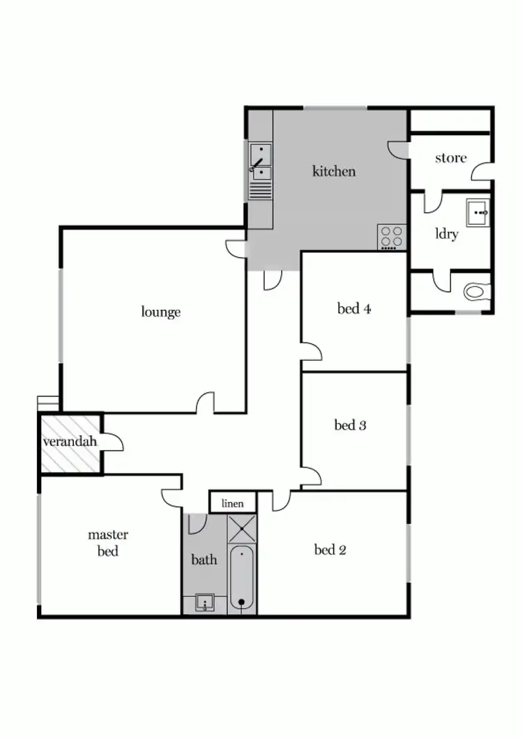 Floorplan of Homely house listing, 20 Rowlands Street, Sebastopol VIC 3356