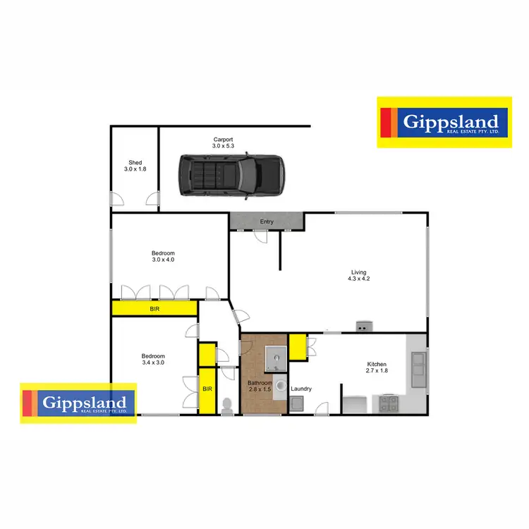 Floorplan of Homely townhouse listing, 60 Queen Street, Maffra VIC 3860