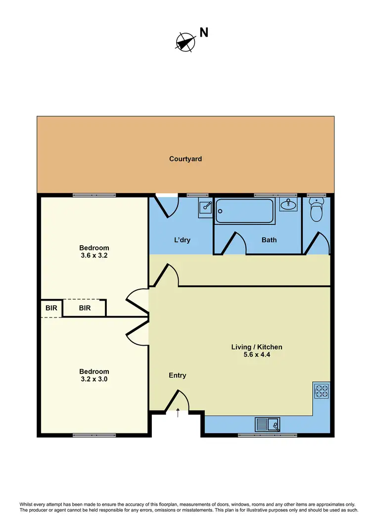 Floorplan of Homely unit listing, 3/6 Hanmer Street, Williamstown VIC 3016