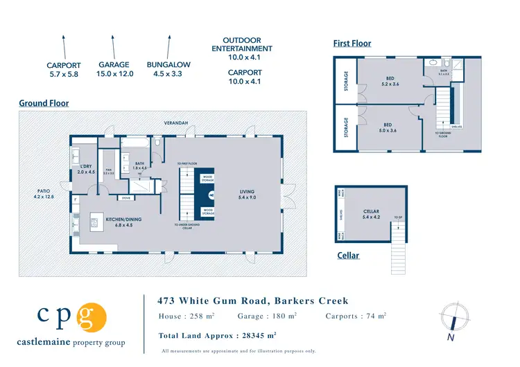 Floorplan of Homely house listing, 473 White Gum Road, Barkers Creek VIC 3451