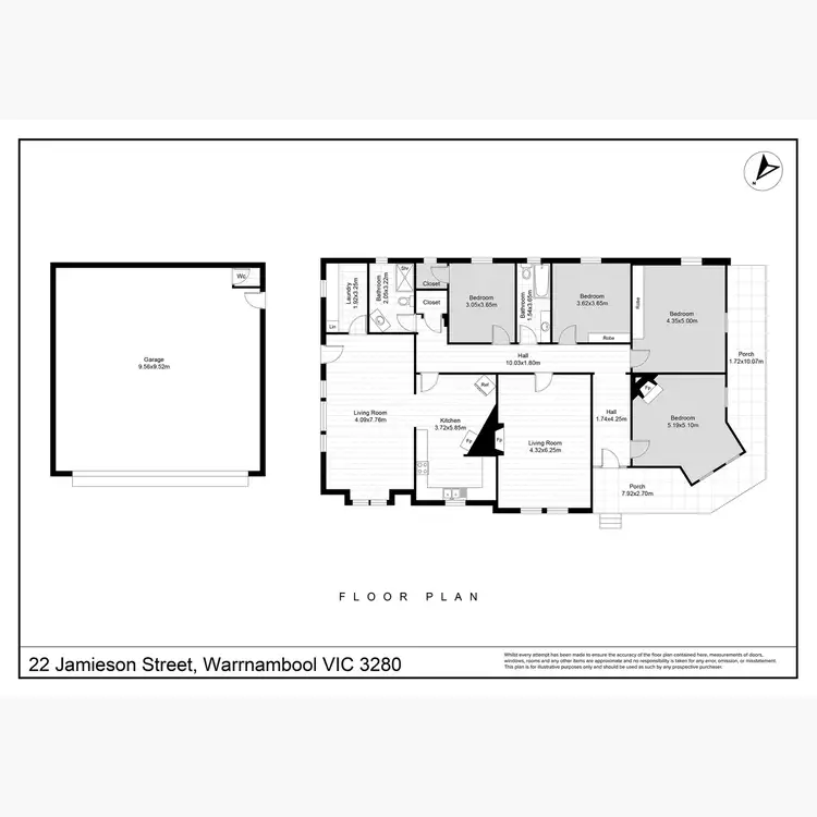 Floorplan of Homely house listing, 22 Jamieson Street, Warrnambool VIC 3280