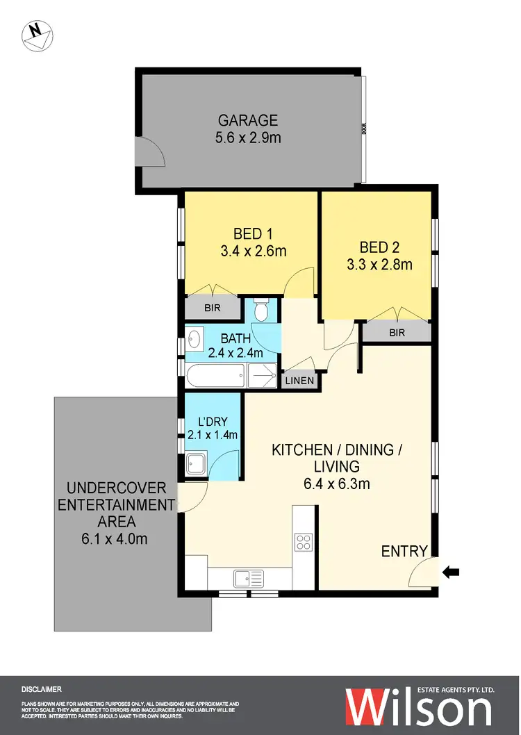 Floorplan of Homely unit listing, 15/326 Walker Street, Ballarat North VIC 3350