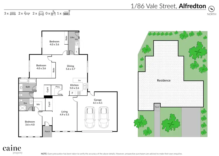Floorplan of Homely house listing, 1/86 Vale Street, Alfredton VIC 3350