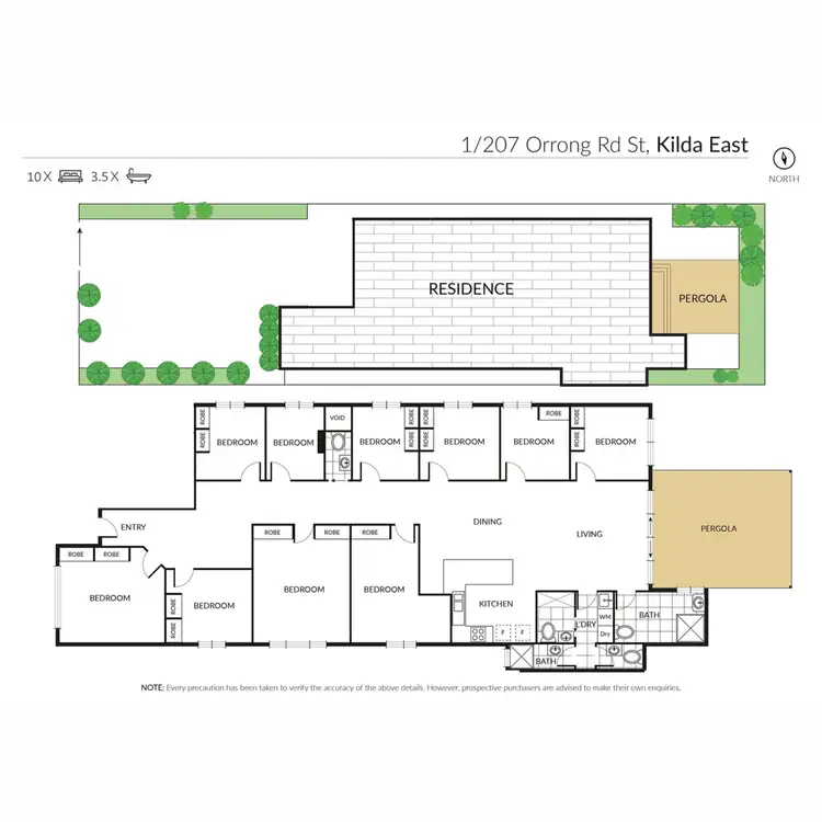 Floorplan of Homely house listing, 1/207 Orrong Road, St Kilda East VIC 3183