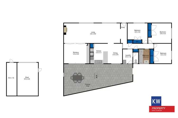 Floorplan of Homely house listing, 20 Albert St, Moe VIC 3825