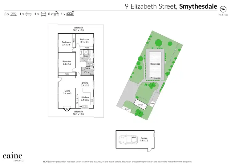 Floorplan of Homely house listing, 9 Elizabeth Street, Smythesdale VIC 3351