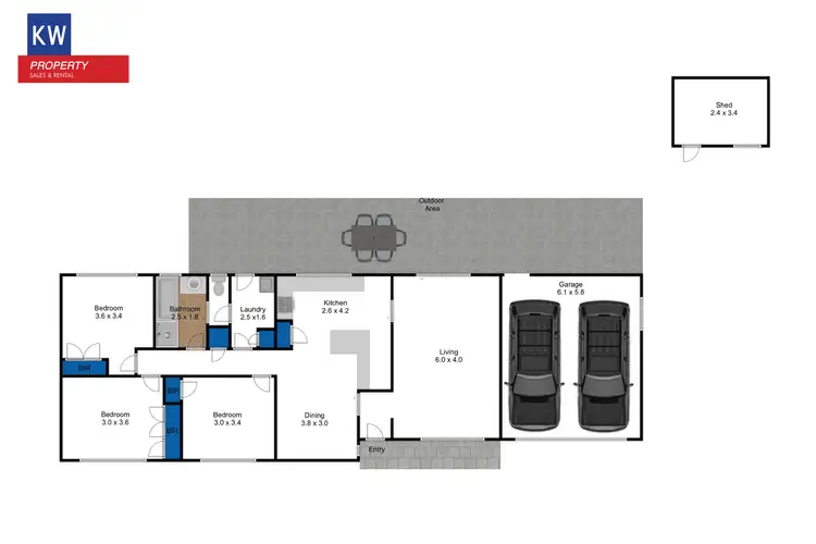 Floorplan of Homely house listing, 14 Canterbury Way, Churchill VIC 3842