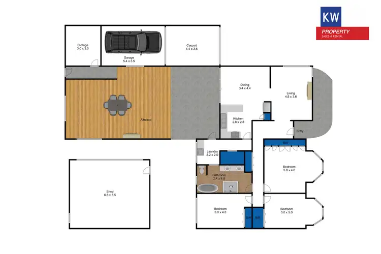 Floorplan of Homely house listing, 6 Clift Ct, Traralgon VIC 3844