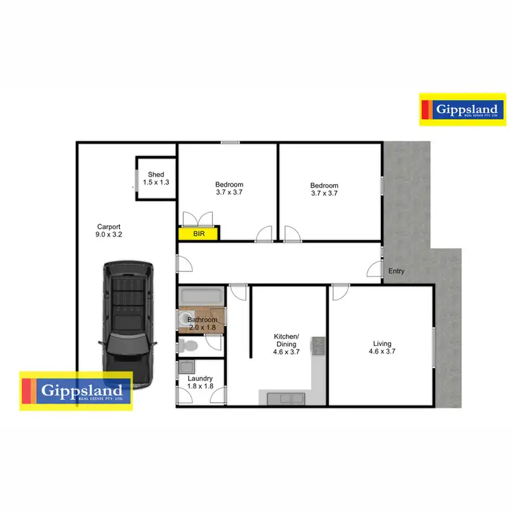 Floorplan of Homely house listing, 1/27 Merry Street, Maffra VIC 3860