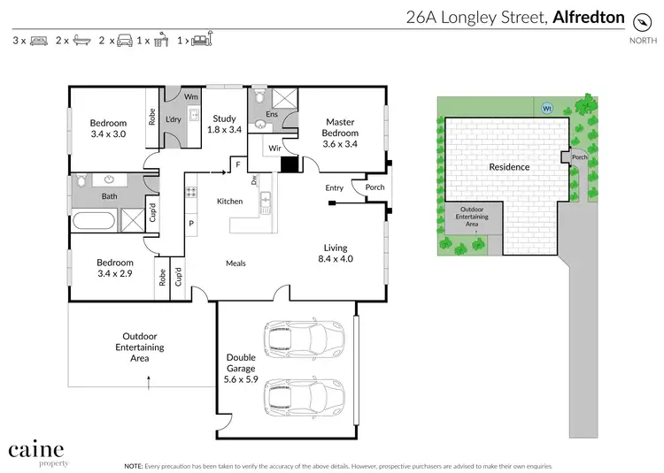 Floorplan of Homely townhouse listing, 26A Longley Street, Alfredton VIC 3350