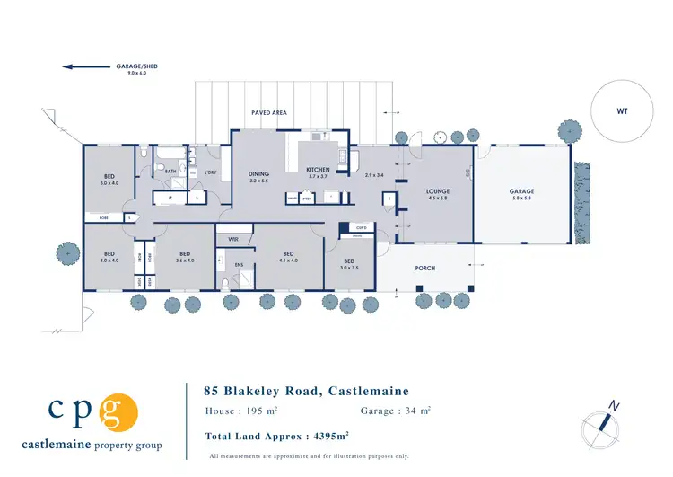 Floorplan of Homely house listing, 85 Blakeley Road, Castlemaine VIC 3450