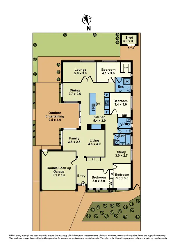Floorplan of Homely house listing, 22 Teatree Terrace, Point Cook VIC 3030