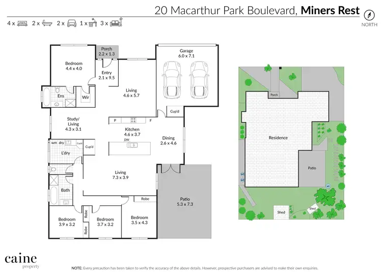Floorplan of Homely house listing, 20 Macarthur Park Boulevard, Miners Rest VIC 3352