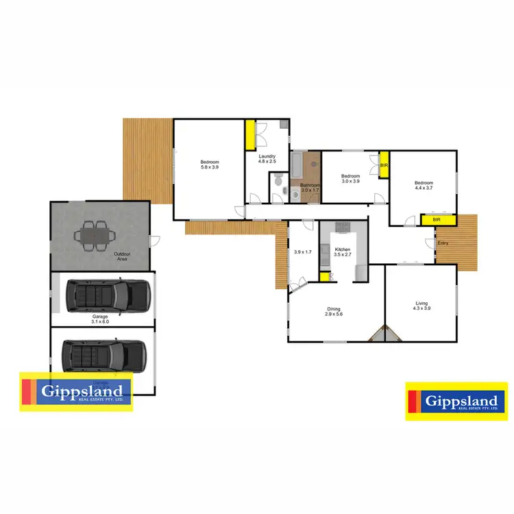 Floorplan of Homely house listing, 28 Stratford Road, Maffra VIC 3860