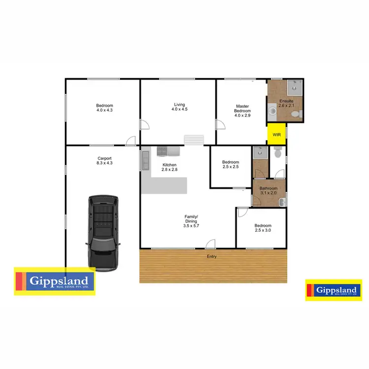 Floorplan of Homely house listing, 8 Wellington Street, Coongulla VIC 3860