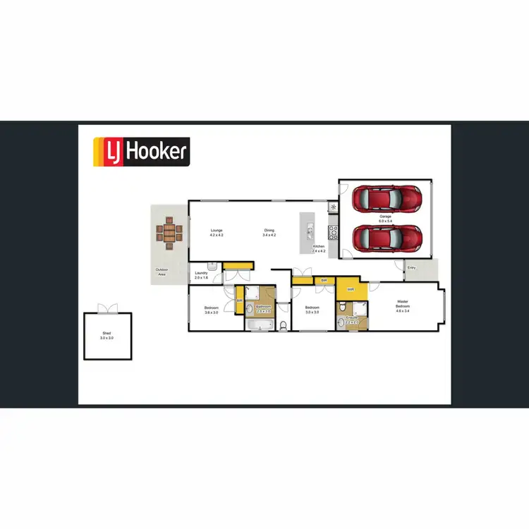 Floorplan of Homely house listing, 93 Hobson Street, Stratford VIC 3862