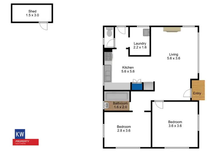 Floorplan of Homely house listing, 2 Stephenson St, Morwell VIC 3840