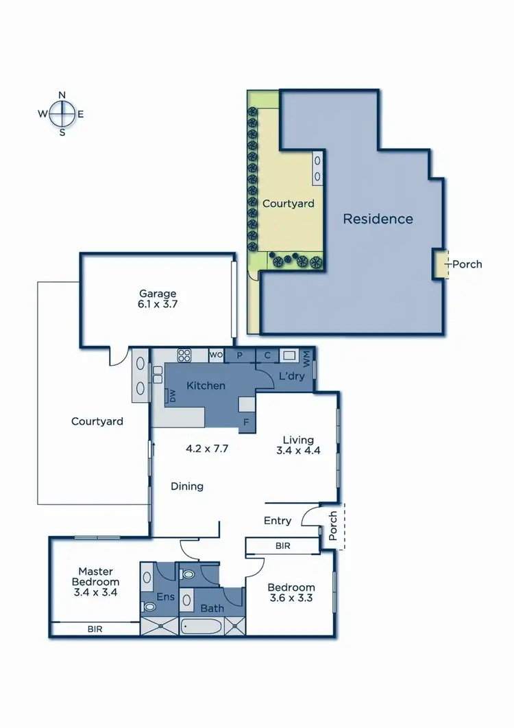 Floorplan of Homely townhouse listing, 2/11 Aylwin Avenue, Burwood VIC 3125