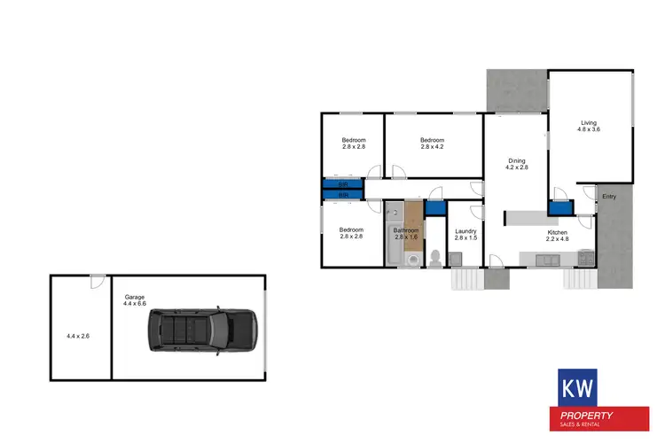 Floorplan of Homely house listing, 2 Blackwood Cres, Churchill VIC 3842