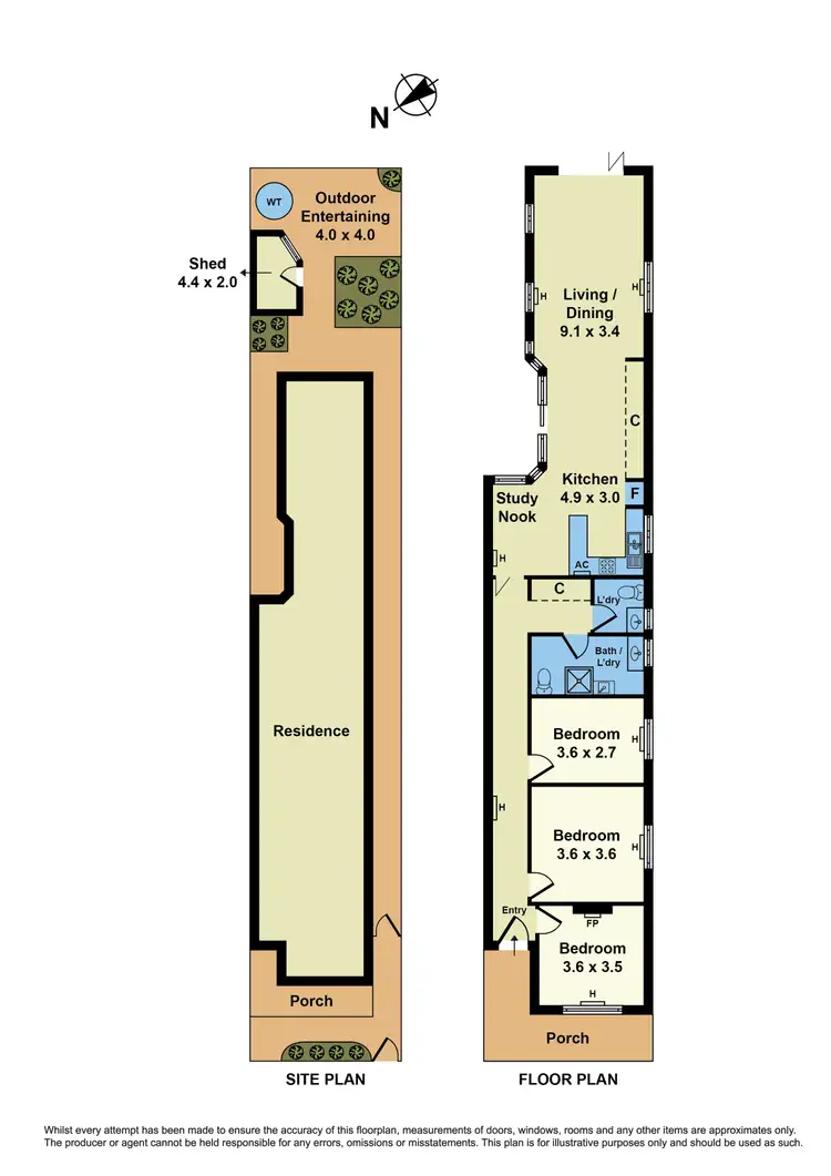 Floorplan of Homely house listing, 115 Thompson Street, Williamstown VIC 3016