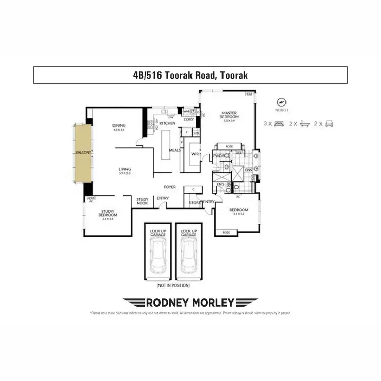 Floorplan of Homely apartment listing, 4B/516 Toorak Road, Toorak VIC 3142