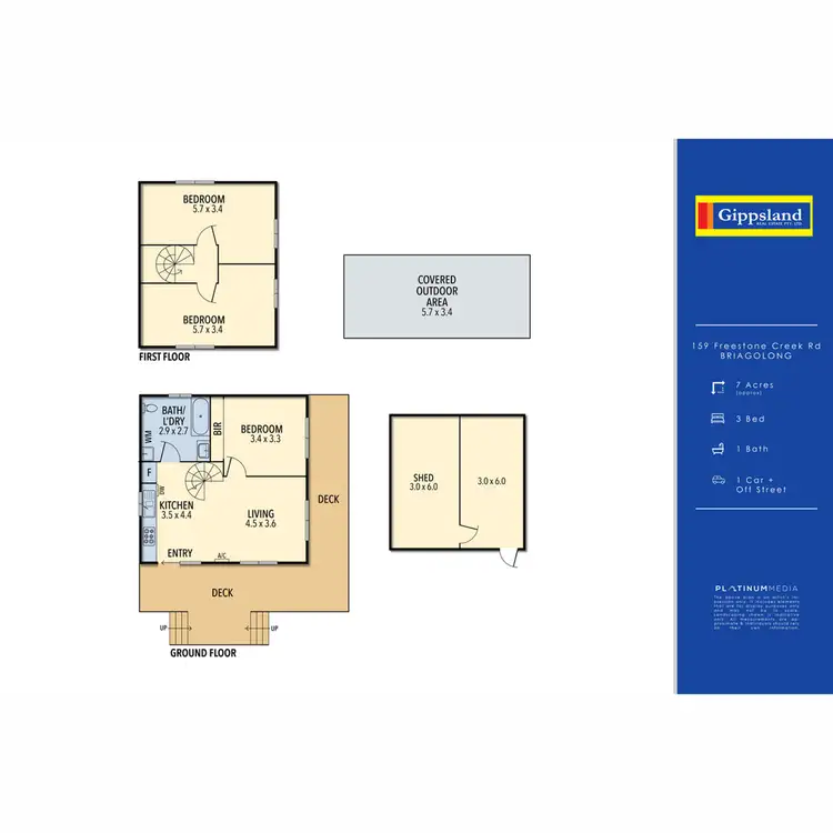 Floorplan of Homely rural property listing, 159 Freestone Creek Road, Briagolong VIC 3860