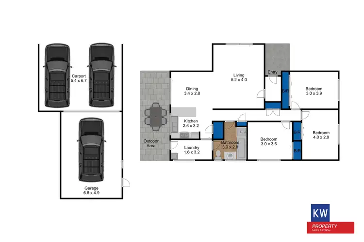 Floorplan of Homely house listing, 18 Fleming St, Morwell VIC 3840
