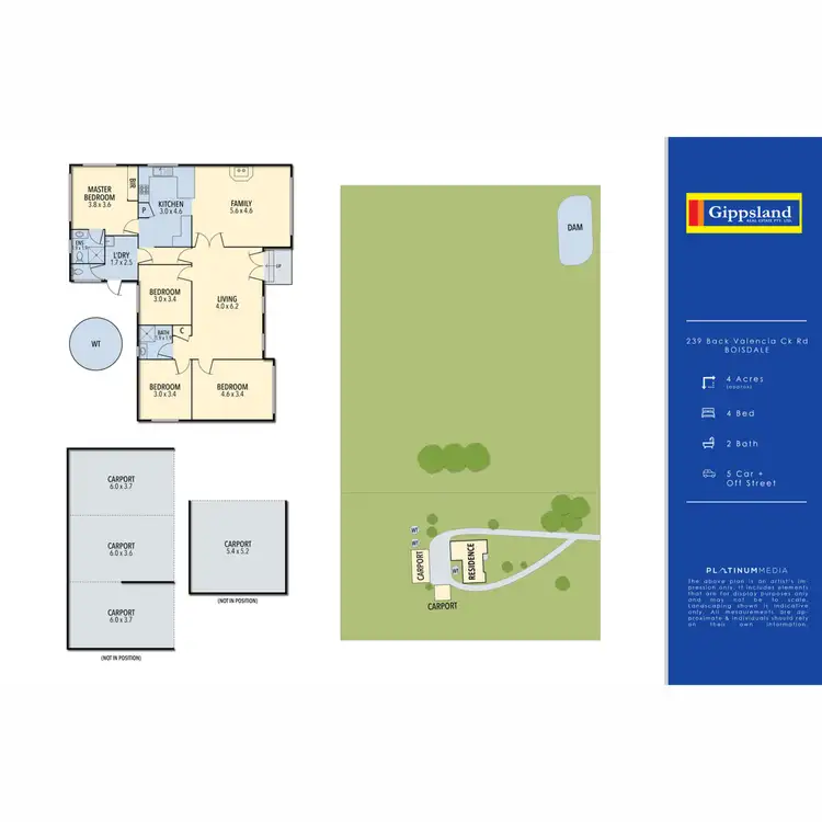 Floorplan of Homely rural property listing, 239 Back Valencia Creek Road, Boisdale VIC 3860