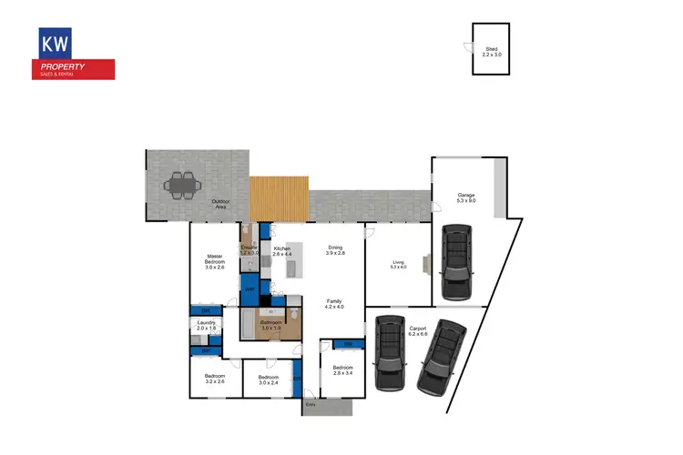 Floorplan of Homely house listing, 9 Blundell Ct, Traralgon VIC 3844