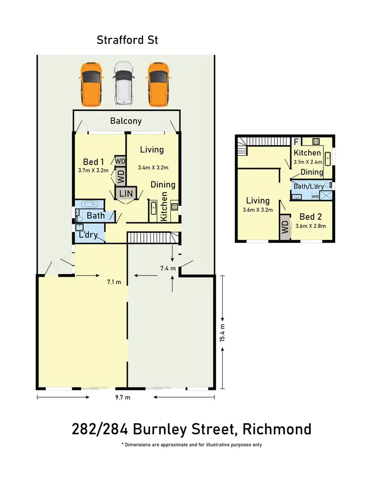 Floorplan of Homely land listing, 282-284 Burnley Street, Richmond VIC 3121