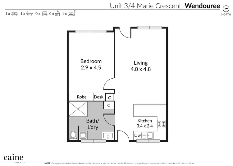 Floorplan of Homely unit listing, 3/4 Marie Crescent, Wendouree VIC 3355